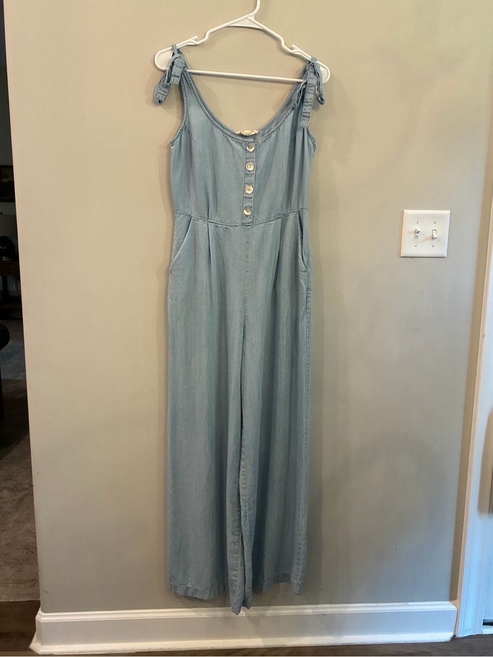 lovestitch Light Blue Denim Romper